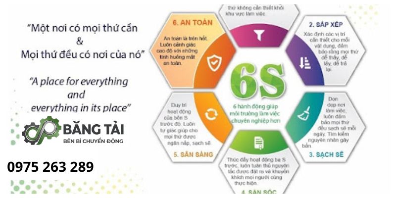 Tiêu chuẩn 6S trong băng tải
